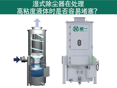 湿式除尘器在处理高粘度液体时是否容易堵塞？